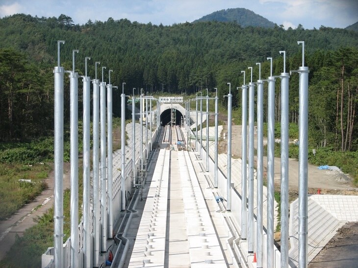 Tunel Hakkōda w trakcie budowy. Fot. Angaurits / Wikipedia Commons