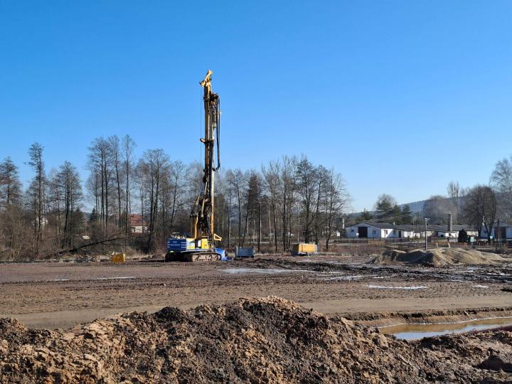 Plac budowy S74 Mniów–Kielce w obiektywie