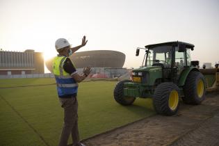 Budowa stadionu Lusail w Katarze / fot. Najwyższy Komitet ds. Dostaw i Dziedzictwa / qatar2022.qa