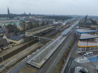 Modernizowana stacja w Stargardzie. Fot. Łukasz Bryłowski/PKP PLK
