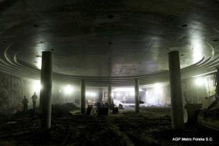 Strop eliptyczny na Rondzie ONZ. Fot. z archiwum AGP Metro Polska