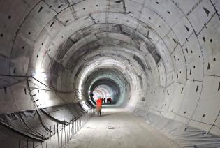 Widok na tunel jednotorowy. Fot. PKP PLK