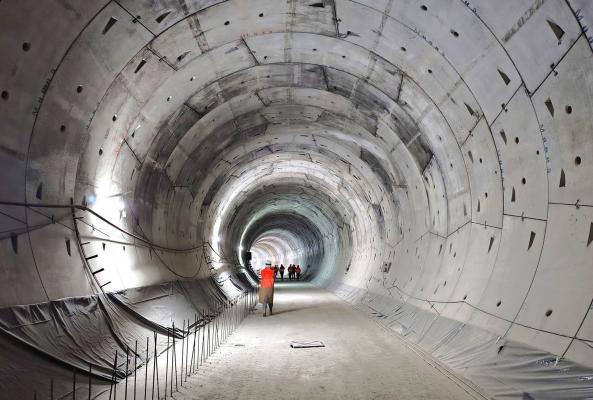 Zdjęcie Widok na tunel jednotorowy. Fot. PKP PLK