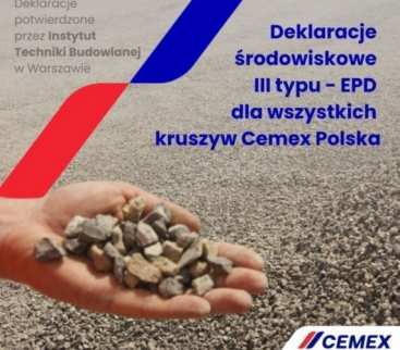 Deklaracje Środowiskowe (EPD) dla kruszyw Cemex Polska avatar