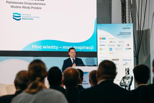 Zdjęcie IV Kongres Gospodarowania Wodami i Ochrony Przeciwpowodziowej. Mateusz Balcerowicz, Prezes Państwowego Gospodarstwa Wodnego Wody Polskie. fot. Quality Studio dla www.inzynieria.com