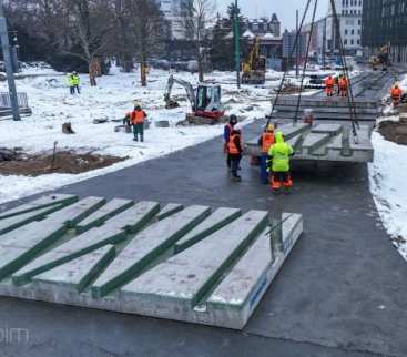 Poznań. Prefabrykaty przyspieszają budowę trasy tramwajowej avatar