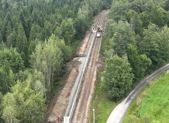 Zdjęcie Prace przy budowie peronu w Peweli Wielkiej. Fot. Krzysztof Dzidek/PKP PLK