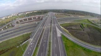 Węzeł Drogowej Trasy Średnicowej z autostradą A1 (fot. Antoni Witwicki / archiwum Urzędu Miejskiego w Gliwicach)