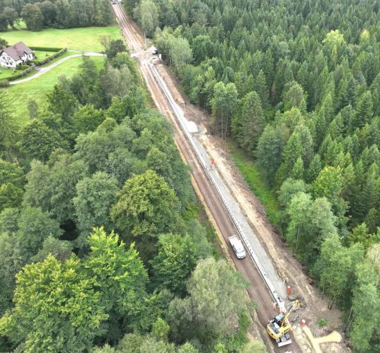 Zdjęcie Budowa peronu w Lachowicach. Fot. Krzysztof Dzidek/PKP PLK
