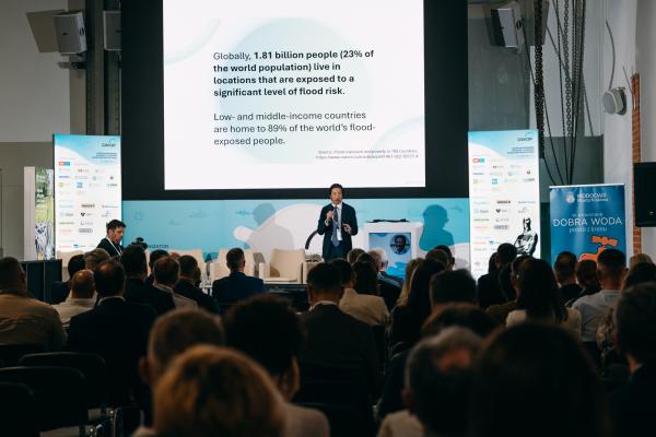 Zdjęcie IV Kongres Gospodarowania Wodami i Ochrony Przeciwpowodziowej. Winston Yu, Menedżer ds. gospodarki wodnej w regionie Europy i Azji Centralnej w Banku Światowym. fot. Quality Studio dla www.inzynieria.com