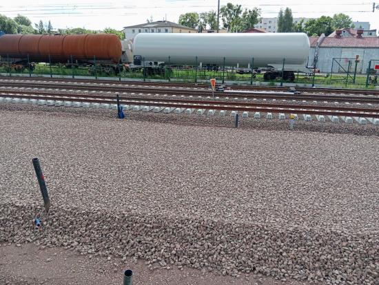 Zdjęcie Torowisko przy stacji Ostróda. Fot. Filip Korpala/PKP PLK