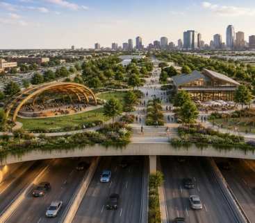 USA. Park nad autostradą za 300 mln dolarów. Dallas rozwija wyjątkowe przekrycie I-35E avatar