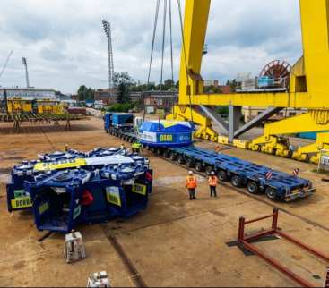 169 ton w trasie do Łodzi. Montaż TBM trwa