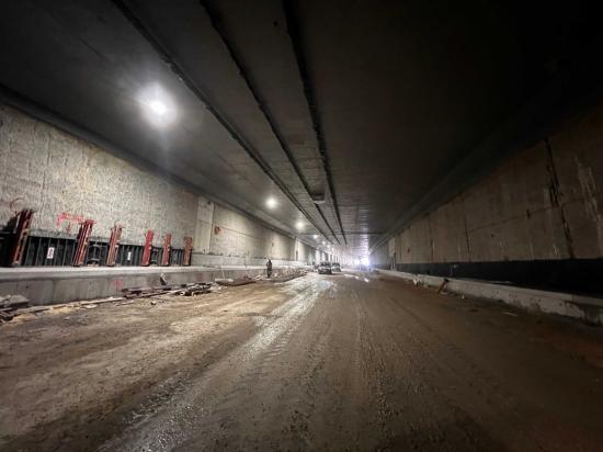 Zdjęcie Prace w tunelu TS-04 w Zielonkach. Fot. GDDKiA
