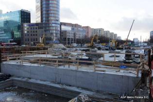 Strop eliptyczny na Rondzie ONZ. Fot. z archiwum AGP Metro Polska