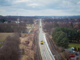 Roboty na linii kolejowej Zabrzeg–Zebrzydowice. Fot. Łukasz Hachuła/PKP PLK
