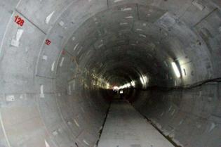 Tunel pod Wisłą. Stan na dzień 22 stycznia 2013 r. Fot. z archiwum MPWiK w m.st. Warszawie S.A.
