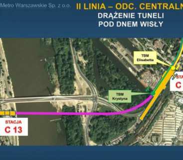 Ruszyło drążenie tunelu prowadzącego metro pod Wisłą avatar