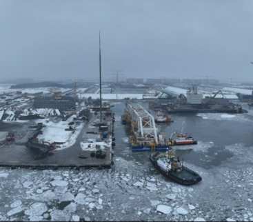 Testy jednostek do zatapiania elementów tunelu Dania–Niemcy