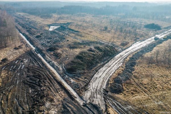 Zdjęcie Tu powstanie węzeł Kosztowy II. Fot. GDDKiA