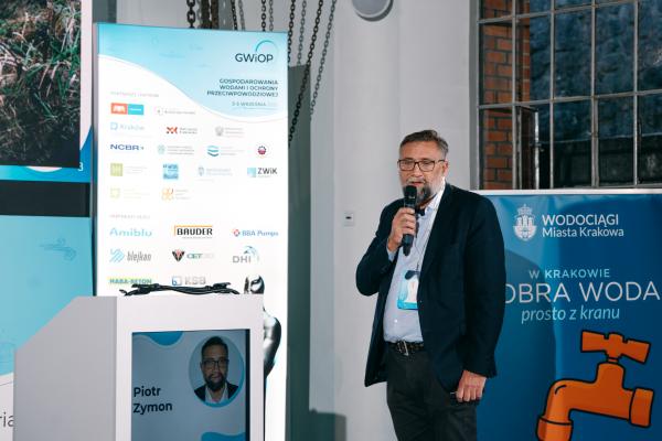 Zdjęcie IV Kongres Gospodarowania Wodami i Ochrony Przeciwpowodziowej. Piotr Zymon, Zastępca Prezesa ds. gospodarki wodnej, Zarząd Infrastruktury Wodnej w Krakowie. fot. Quality Studio dla www.inzynieria.com