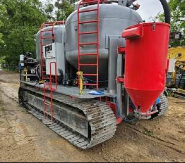 Wielkopolska. Innowacyjny łazik w akcji – wzmocnienie podłoża technologią mass-mixing avatar