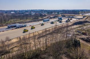 Budowa autostrady A1 Tuszyn–Piotrków Trybunalski. Fot. Budimex