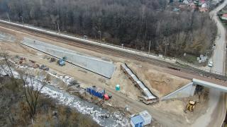 Klepacze – przebudowa wiaduktu i przystanku kolejowego. Fot. Artur Lewandowski/PKP PLK