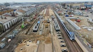 Tunel i perony budowane w Łapach. Fot. Paweł Mieszkowski/PKP PLK