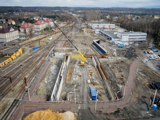 Zdjęcie Przebudowa stacji Zebrzydowice. Fot. Łukasz Hachuła/PKP PLK