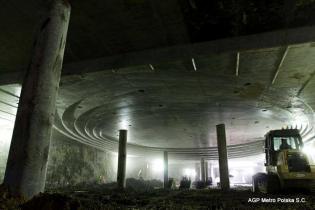 Strop eliptyczny na Rondzie ONZ. Fot. z archiwum AGP Metro Polska