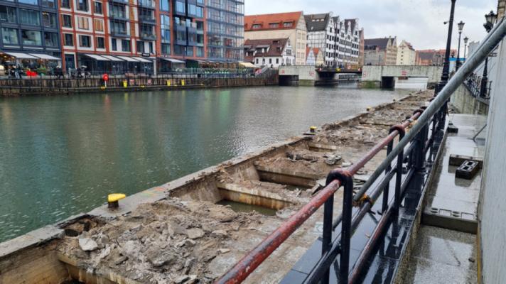 Zdjęcie Remont Długiego Pobrzeża. Fot. Dyrekcja Rozbudowy Miasta Gdańska
