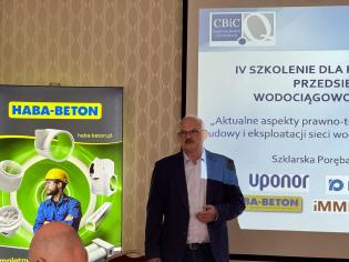 IV Szkolenie dla kadry zarządzającej przedsiębiorstwami wodociągowo-kanalizacyjnymi. Dr inż. Dariusz Zwierzchowski, Centrum Badań i Certyfikacji. Fot. inzynieria.com