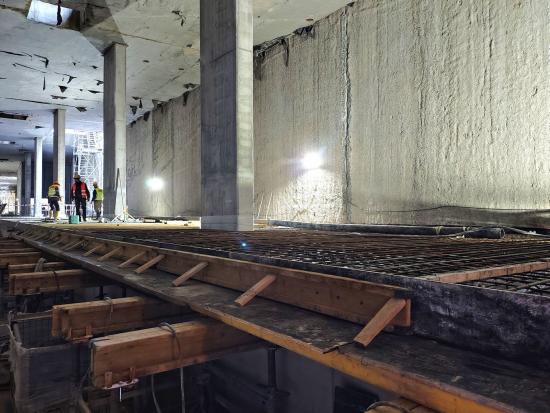 Zdjęcie Budowa peronu na przystanku Koziny. Fot. PKP PLK