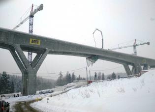 Budowa drogi ekspresowej S7 w Małopolsce, odcinka tzw. Zakopianki. Fot. GDDKiA
