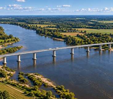 950 m nad Odrą