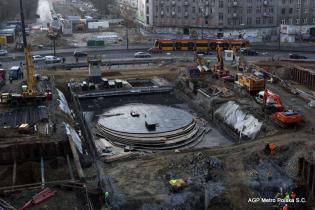 Strop eliptyczny na Rondzie ONZ. Fot. z archiwum AGP Metro Polska