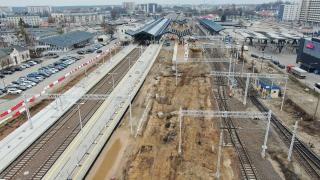 Budowa peronów na stacji Białystok. Fot. Paweł Mieszkowski/PKP PLK
