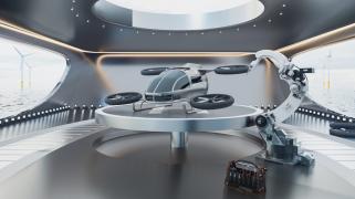 Strefa dronów, wizualizacja. Źródło: Attollo