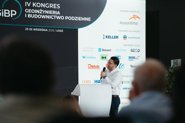 Zdjęcie IV Kongres Geoinżynieria i Budownictwo Podziemne. Ash Moghaddas (Bekaert). fot. Quality Studio dla www.inzynieria.com