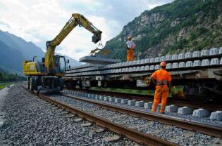 Budowa tunelu kolejowego Gotthard Base. Fot. AlpTransit Gotthard AG