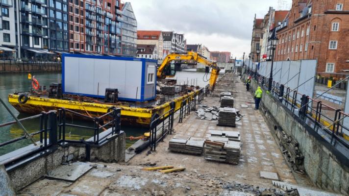 Zdjęcie Remont Długiego Pobrzeża. Fot. Dyrekcja Rozbudowy Miasta Gdańska