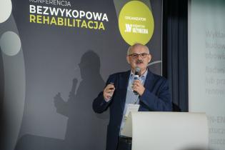 Dr inż. Dariusz Zwierzchowski, prezes Centrum Badań i Certyfikacji sp. z o.o.X Konferencja Bezwykopowa Rehabilitacja.  fot. Quality Studio dla www.inzynieria.com