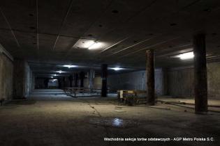 Wschodnia sekcja torów odstawczych. Fot. z archiwum AGP Metro Polska