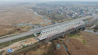 Uhowo – budowa mostów kolejowych nad Narwią. Fot. Artur Lewandowski/PKP PLK
