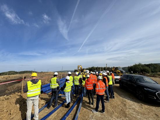 Zdjęcie Wycieczka na plac budowy posadowienia wysokich estakad oraz zabezpieczenia terenów osuwiskowych budowy S19 Babica-Jawornik, której wykonawcą jest INTERCOR Sp. z o.o. a inwestorem GDDKiA w Rzeszowie. / fot. Quality Studio dla www.inzynieria.com