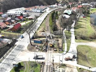 Roboty na szlaku między Starym Sączem a Piwniczną. Fot. Krzysztof Dzidek/PKP PLK