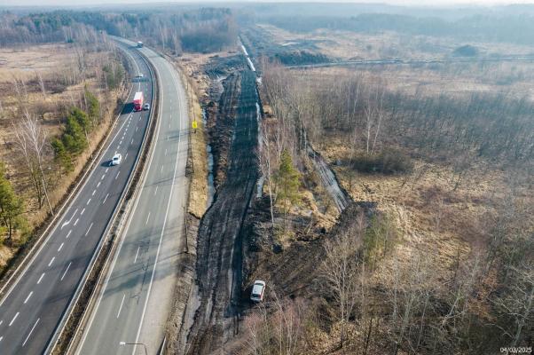 Zdjęcie Tu powstanie węzeł Kosztowy II. Fot. GDDKiA