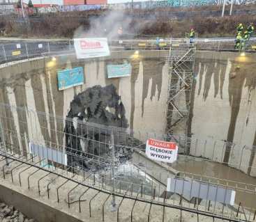 Tunel średnicowy. Wydrążono wszystkie nitki jednotorowe