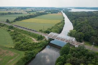 Most nad Kanałem Gliwickim. Fot. Szymon Grochowski/PKP PLK